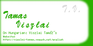 tamas viszlai business card